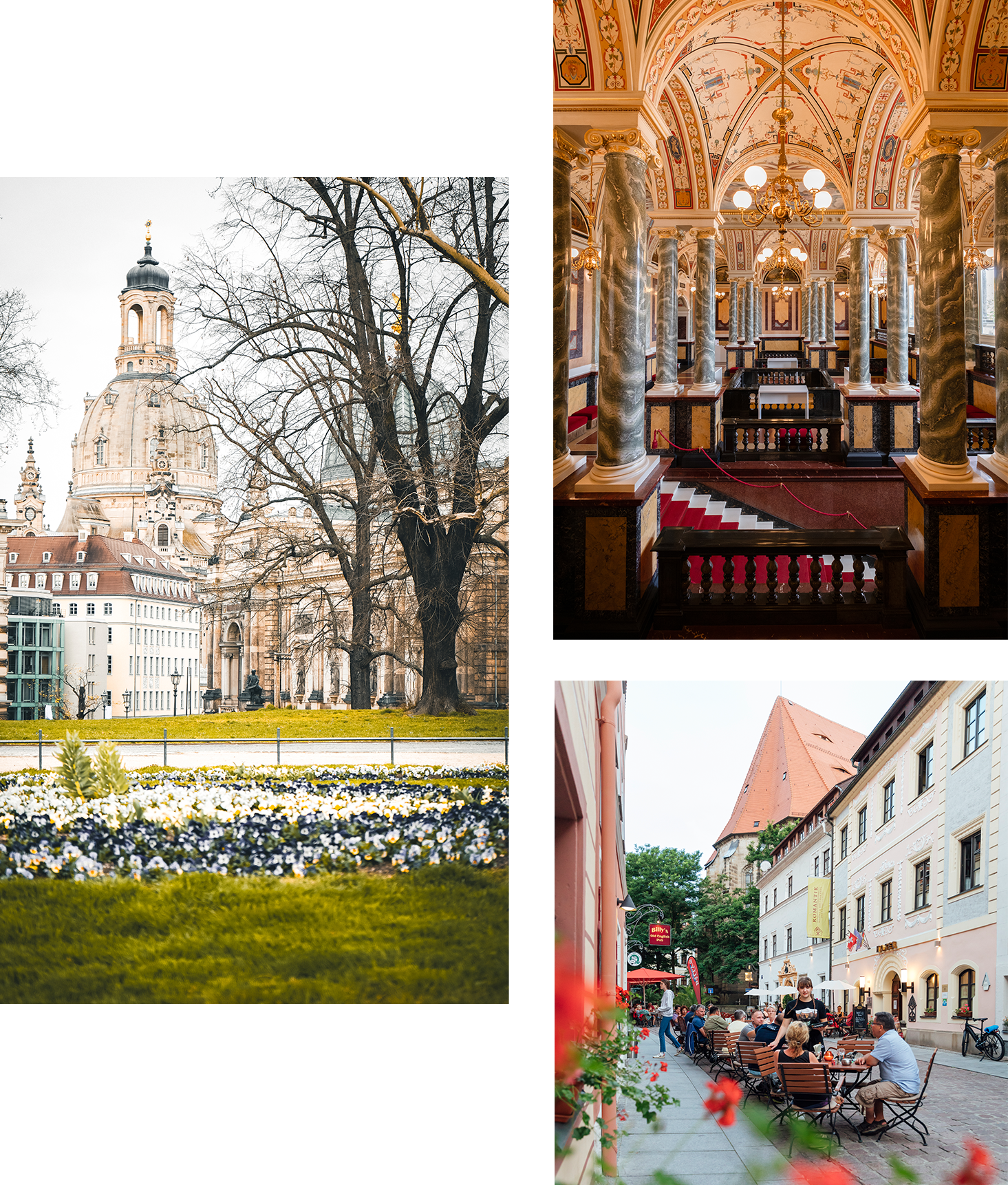 Dresden mit der Frauenkirche, der weltbrühmten Semperoper und seinen vielfältigen kulinarischen Genüssen die auf die Besucherinnen und Besucher der Landeshauptstadt warten